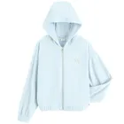 Cool Club, Hanorac cu gluga pentru fete, cu fermoar, velur, albastru