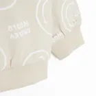 Cool Club, Hanorac pentru baieti, subtire, cu fermoar, bej, imprimeu SmileWorld