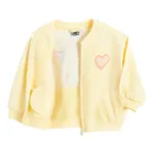 Cool Club, Hanorac pentru fete, cu fermoar, galben, imprimeu Peppa Pig