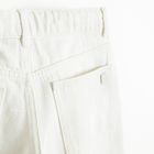 Cool Club, Pantaloni scurti de blugi reglabili pentru fete, wide, alb