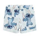 Cool Club, Pantaloni scurti pentru baieti, gri, imprimeu Lilo si Stitch