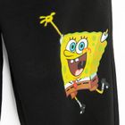 Cool Club, Pantaloni trening pentru baieti, negru, imprimeu SpongeBob