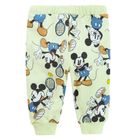 Cool Club, Pantaloni trening pentru baieti, verde, imprimeu Mickey Mouse