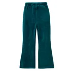 Cool Club, Pantaloni trening pentru fete, flare, velur, verde