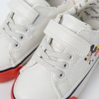 Cool Club, Pantofi sport pentru baieti, alb, imprimeu Mickey Mouse