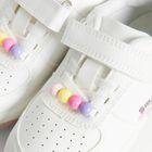 Cool Club, Pantofi sport pentru fete, alb, imprimeu SmileyWorld