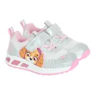 Cool Club, Pantofi sport pentru fete, argintiu, talpa cu leduri, imprimeu Paw Patrol