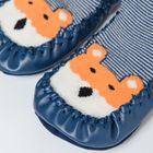 Cool Club, Papuci de casa tip soseta pentru baieti, bleumarin, model catelusi