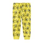 Cool Club, Pijama pentru baieti, alb-galben, imprimeu SpongeBob