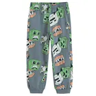 Cool Club, Pijama pentru baieti, gri, imprimeu Minecraft