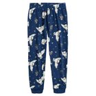 Cool Club, Pijama pentru fete, alb-gri, bleumarin, imprimeu Harry Potter, set 2 buc.