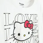 Cool Club, Pijama pentru fete, alb-roz, imprimeu Hello Kitty