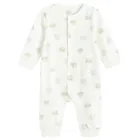 Cool Club, Pijama tip salopeta pentru baieti, alb, set, 2 buc.