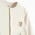 Cool Club, Pijama tip salopeta pentru baieti, bej, set, 2 buc.