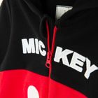 Cool Club, Pijama tip salopeta pentru baieti cu gluga, mix, imprimeu Mickey Mouse