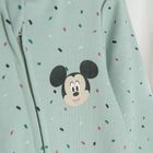 Cool Club, Pijama tip salopeta pentru baieti, ecru, verde, imprimeu Disney, set, 2 buc.