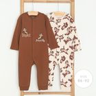 Cool Club, Pijama tip salopeta pentru baieti, mix, imprimeu Chip si Dale, set, 2 buc.