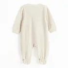 Cool Club, Pijama tip salopeta pentru bebelusi, velur, bej