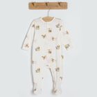 Cool Club, Pijama tip salopeta pentru fete, alb, roz, galben, imprimeu Winnie the Pooh, set, 3 buc.