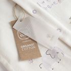 Cool Club, Pijama tip salopeta pentru fete, bumbac organic, ecru
