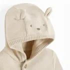 Cool Club, Pulover cu gluga pentru baieti, cu nasturi, bej