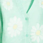 Cool Club, Pulover pentru fete, cu nasturi, menta verde