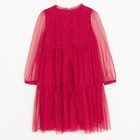 Cool Club, Rochie cu maneca lunga pentru fete, rosu