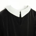 Cool Club, Rochie cu maneca lunga pentru fete, velur, negru