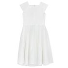 Cool Club, Rochie cu maneca scurta pentru fete, alb