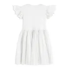 Cool Club, Rochie cu maneca scurta pentru fete, alb