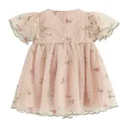 Cool Club, Rochie cu maneca scurta pentru fete, bej