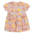 Cool Club, Rochie cu maneca scurta pentru fete, galben, roz, set, 2 buc.