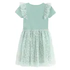Cool Club, Rochie cu maneca scurta pentru fete, verde