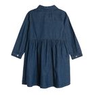 Cool Club, Rochie de blugi cu maneca lunga pentru fete, denim, cu guler
