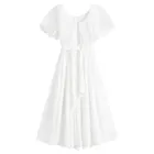 Cool Club, Rochie pentru fete cu maneca scurta, alb