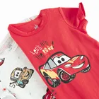 Cool Club, Salopeta rompers pentru baieti, mix, imprimeu Cars, set, 2 buc.