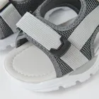 Cool Club, Sandale pentru baieti, gri, brant din piele, Be better than yesterday