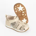 Cool Club, Sandale pentru fete, bej, brant din piele