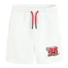 Cool Club, Set pentru baieti, Bluza, Pantaloni scurti, alb, imprimeu Cars