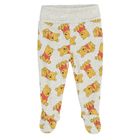 Cool Club, Set pentru baieti, Body cu maneca lunga, Pantaloni cu botosei, Esarfa, gri-galben, imprimeu Winnie the Pooh