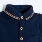 Cool Club, Set pentru baieti, Body cu maneca scurta, Pantaloni din textil, bluemarin-maro