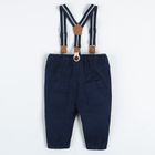 Cool Club, Set pentru baieti, Pantaloni din material textil, Bretele, bleumarin