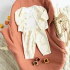 Cool Club, Set pentru bebelusi, Bluza cu capse, Body cu maneca lunga, Pantaloni fara botosei, mix