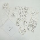 Cool Club, Set pentru bebelusi, Caciula, Esarfa, Pijama tip salopeta, Body cu maneca lunga, Bluza cu capse, Pantaloni cu botosei, ecru, imprimeu Dumbo