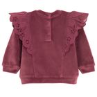 Cool Club, Set pentru fete, Bluza, Colanti, din tricot striat, velur, burgundia