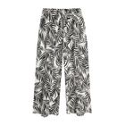 Cool Club, Set pentru fete, bluza cu maneca scurta in stil spaniol si pantaloni din material textil, mix de culori, imprimeu frunze