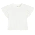 Cool Club, Set pentru fete, Bluza cu maneca scurta, Pantaloni din textil, wide, alb