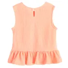 Cool Club, Set pentru fete, Bluza fara maneci, Pantaloni din textil, wide, portocaliu