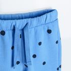Cool Club, Set pentru fete, bluza, pantaloni trening, albastru, buline, imprimeu Jet' aime
