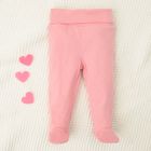 Cool Club, Set pentru fete, Body cu maneca lunga, Pantaloni cu botosei, Caciula, roz-alb, imprimeu Winnie the Pooh